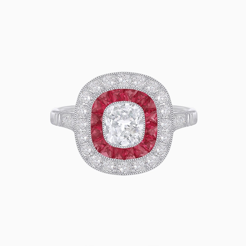 Cushion Cut Diamond Engagement Ring - Shahin Jewelry
