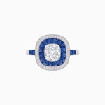 Load image into Gallery viewer, Cushion Cut Diamond Engagement Ring - Shahin Jewelry