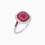 Load image into Gallery viewer, Cushion Cut Gemstone Engagement Ring - Shahin Jewelry