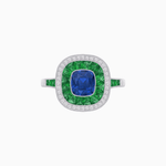 Load image into Gallery viewer, Cushion Cut Gemstone Engagement Ring - Shahin Jewelry
