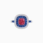 Load image into Gallery viewer, Cushion Cut Gemstone Engagement Ring - Shahin Jewelry