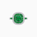 Load image into Gallery viewer, Cushion Cut Gemstone Engagement Ring - Shahin Jewelry