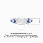 Load image into Gallery viewer, Cushion Shape Arrow Head Shank Ring with Diamond - Shahin Jewelry