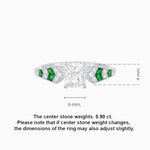 Load image into Gallery viewer, Cushion Shape Arrow Head Shank Ring with Diamond - Shahin Jewelry