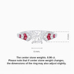 Load image into Gallery viewer, Cushion Shape Arrow Head Shank Ring with Diamond - Shahin Jewelry