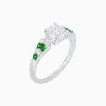 Load image into Gallery viewer, Cushion Shape Arrow Head Shank Ring with Diamond - Shahin Jewelry
