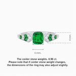 Load image into Gallery viewer, Cushion Shape Arrow Head Shank Ring with Gemstone - Shahin Jewelry