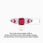 Load image into Gallery viewer, Cushion Shape Arrow Head Shank Ring with Gemstone - Shahin Jewelry