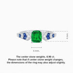 Load image into Gallery viewer, Cushion Shape Arrow Head Shank Ring with Gemstone - Shahin Jewelry