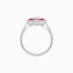 Load image into Gallery viewer, Cushion Shape Art Deco Inspired Diamond Ring in Illusion Setting - Shahin Jewelry