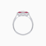 Load image into Gallery viewer, Cushion Shape Art Deco Inspired Ring with Diamond - Shahin Jewelry