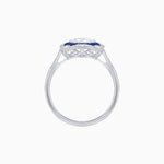 Load image into Gallery viewer, Cushion Shape Art Deco Inspired Ring with Diamond - Shahin Jewelry