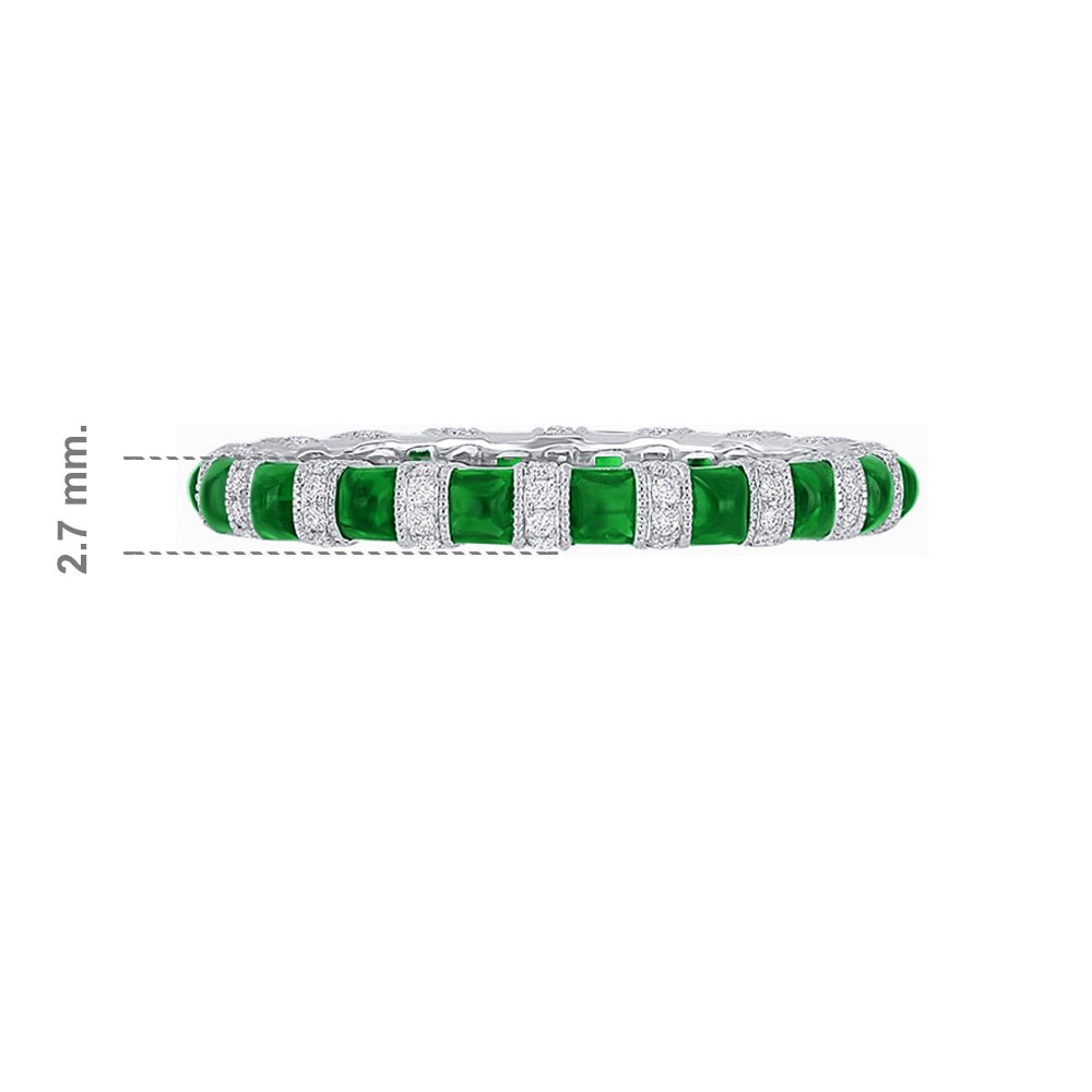 Delightful Sapphire and Diamond Full Eternity Band - Shahin Jewelry