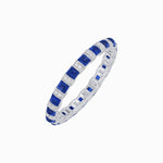 Load image into Gallery viewer, Delightful Sapphire and Diamond Full Eternity Band - Shahin Jewelry