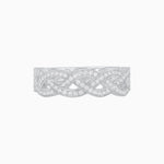 Load image into Gallery viewer, Diamond Crossover Wedding Ring - Shahin Jewelry