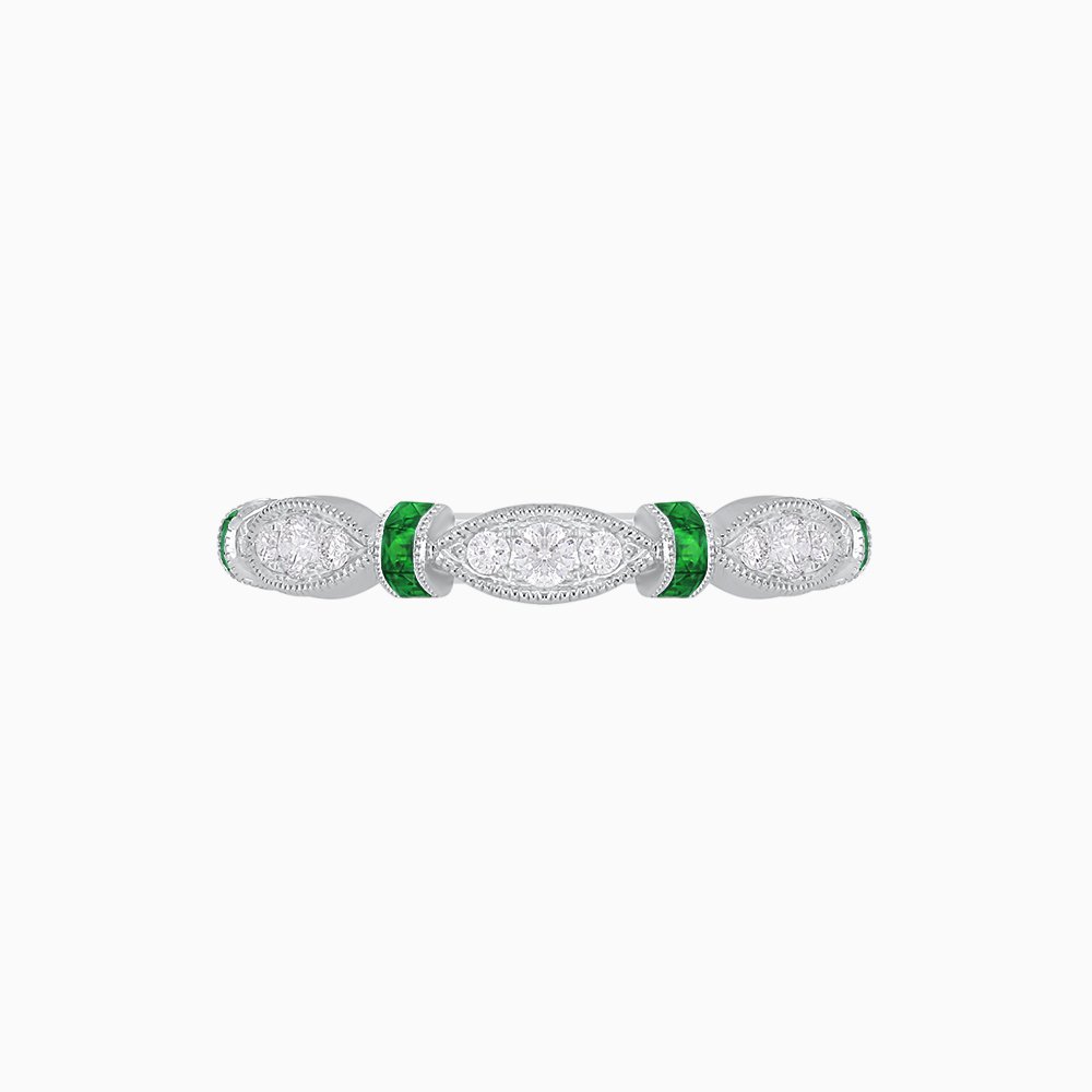 Diamond Half Eternity Band - Shahin Jewelry