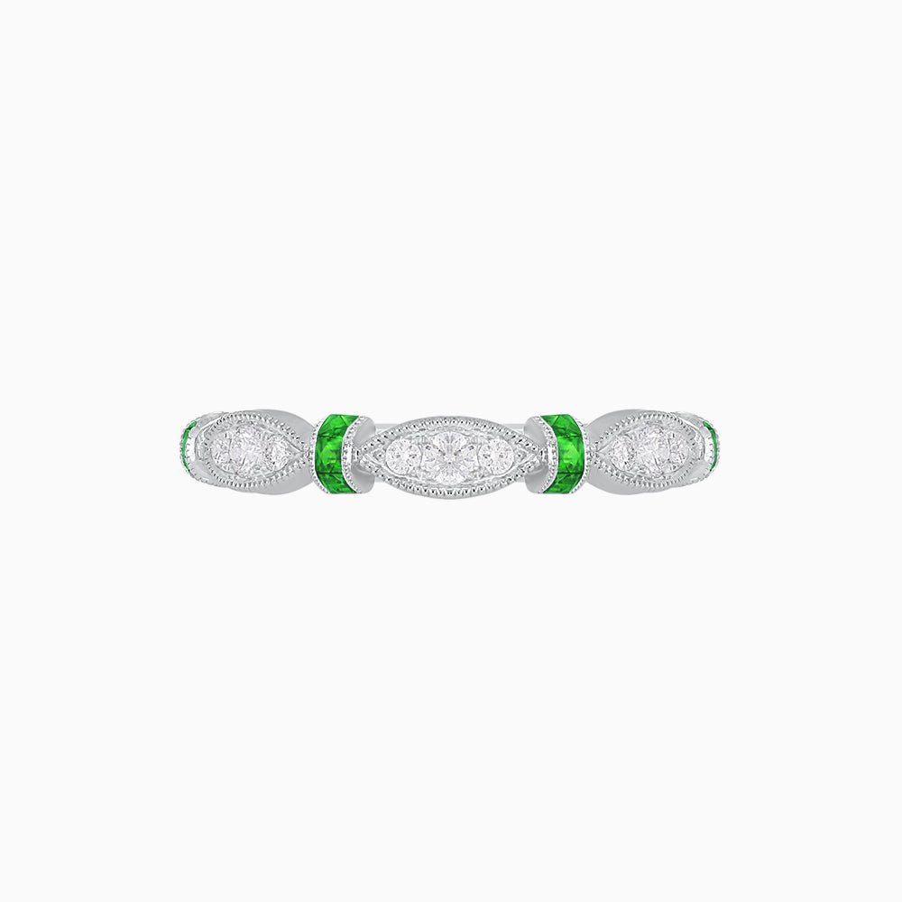 Diamond Half Eternity Band - Shahin Jewelry