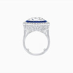 Load image into Gallery viewer, Double Halo Art Deco Style Convertible Ring Pendant with Cushion Cut Center Stone - Shahin Jewelry