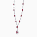 Load image into Gallery viewer, Drop Tennis Necklace - Shahin Jewelry