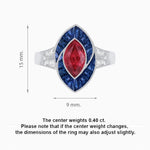 Load image into Gallery viewer, Art Deco Inspired Marquise Diamond Ring