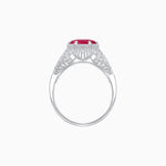 Load image into Gallery viewer, Edwardian Inspired Hexagonal Round Center Mounting Ring - Shahin Jewelry