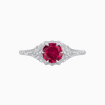 Load image into Gallery viewer, Edwardian Inspired Round Cut Filigree Engagement Ring - Shahin Jewelry