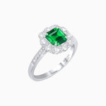 Load image into Gallery viewer, Elegant Asscher Cut Ring with Vintage Flair - Shahin Jewelry