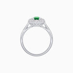Load image into Gallery viewer, Elegant Emerald Cut Cluster Ring with Vintage Flair - Mounting - Shahin Jewelry