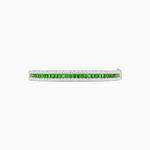 Load image into Gallery viewer, Elegant Three - Row Gemstone Bangle with Diamond Accents - Shahin Jewelry