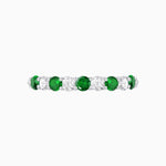 Load image into Gallery viewer, Emerald Brilliance 9-Stone Diamond Band Ring - Shahin Jewelry