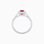 Load image into Gallery viewer, Emerald Cut Center Stone Cluster Ring - Mounting - Shahin Jewelry