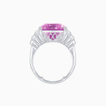 Load image into Gallery viewer, Emerald Cut Gemstone Ring with Step-Down Diamond Shoulders - Shahin Jewelry