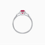 Load image into Gallery viewer, Emerald Cut Three-Stone Art Deco Inspired Engagement Ring - Shahin Jewelry