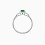 Load image into Gallery viewer, Emerald Cut Three-Stone Art Deco Inspired Engagement Ring - Shahin Jewelry