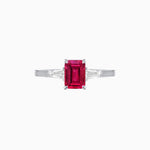 Load image into Gallery viewer, Emerald Cut Three-Stone Art Deco Inspired Engagement Ring - Shahin Jewelry