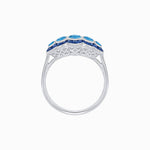 Load image into Gallery viewer, Five Stone Aquamarines Ring - Shahin Jewelry