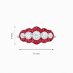 Load image into Gallery viewer, Five Stone Diamond Ring - Shahin Jewelry