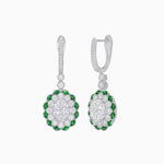 Load image into Gallery viewer, Floral Art Deco Style Dangle Earrings - Shahin Jewelry