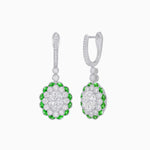 Load image into Gallery viewer, Floral Art Deco Style Dangle Earrings - Shahin Jewelry
