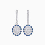 Load image into Gallery viewer, Floral Art Deco Style Dangle Earrings - Shahin Jewelry
