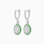 Load image into Gallery viewer, Floral Art Deco Style Dangle Earrings - Shahin Jewelry