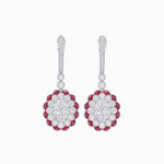 Load image into Gallery viewer, Floral Art Deco Style Dangle Earrings - Shahin Jewelry
