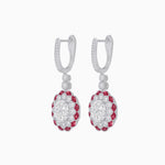 Load image into Gallery viewer, Floral Art Deco Style Dangle Earrings - Shahin Jewelry