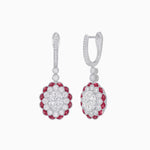 Load image into Gallery viewer, Floral Art Deco Style Dangle Earrings - Shahin Jewelry