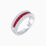 Load image into Gallery viewer, Gemstone and Diamond Band - Shahin Jewelry