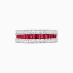 Load image into Gallery viewer, Gemstone and Diamond Band - Shahin Jewelry