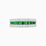 Load image into Gallery viewer, Gemstone and Diamond Band - Shahin Jewelry
