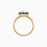 Load image into Gallery viewer, Georgian - Style Cushion Cut Ring with Bold Contrast - Shahin Jewelry