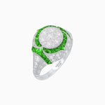 Load image into Gallery viewer, Illusion Setting Vintage Inspired Engagement Ring - Shahin Jewelry
