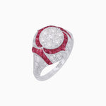 Load image into Gallery viewer, Illusion Setting Vintage Inspired Engagement Ring - Shahin Jewelry